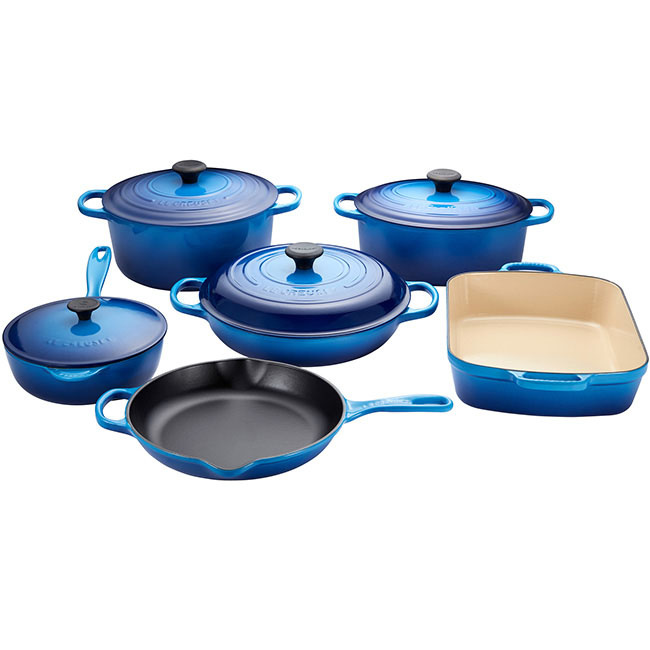 10 PIECE CAST IRON COOKWARE SET Everleigh Garden