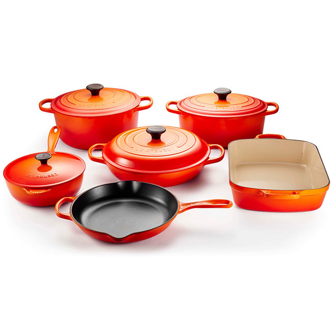 10 PIECE CAST IRON COOKWARE SET Everleigh Garden