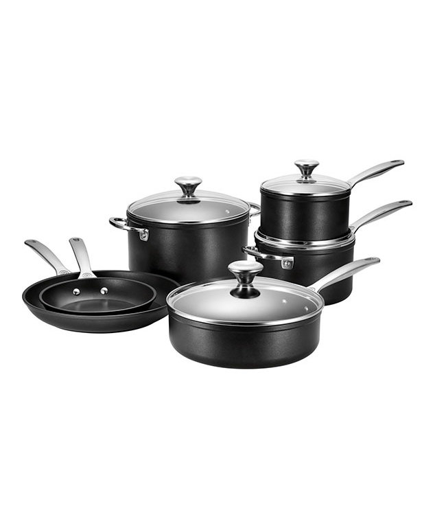 10 PIECE TOUGHENED NONSTICK PRO COOKWARE SET