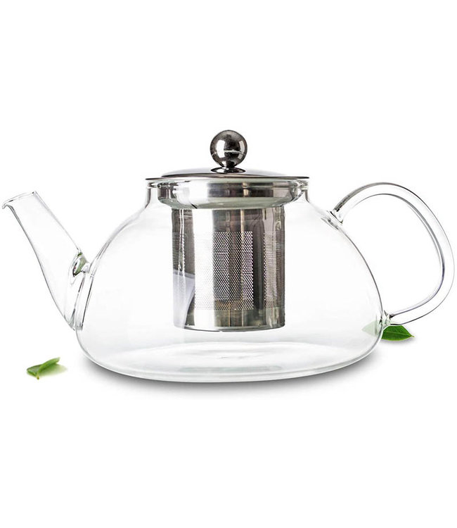 LARGE GLASS TEAPOT