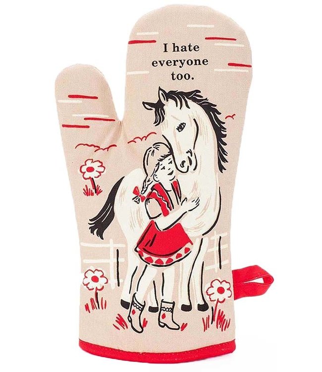 HATE EVERYONE TOO OVEN MITT