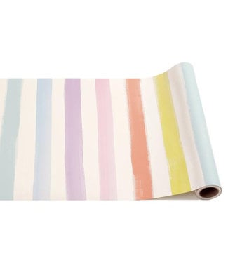 SORBET PAINTED STRIPE PAPER TABLE RUNNER