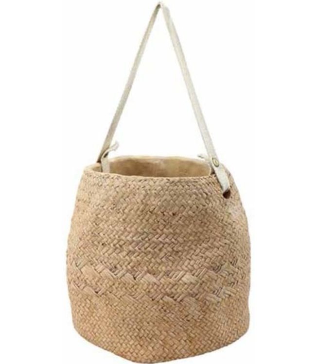 WOVEN CONCRETE BASKET PLANTER Everleigh Garden