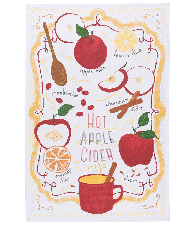 HOT APPLE CIDER DISHTOWEL