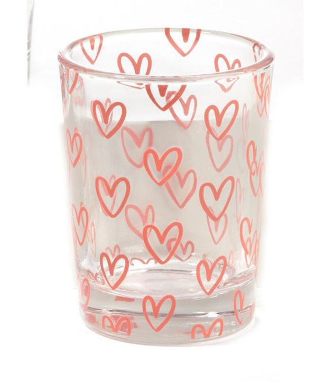 LOVE GLASS CANDLE HOLDER