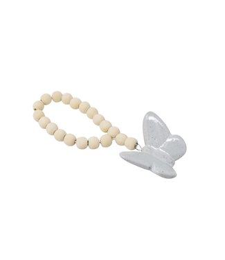WOODEN BEADS WITH FIGURINE