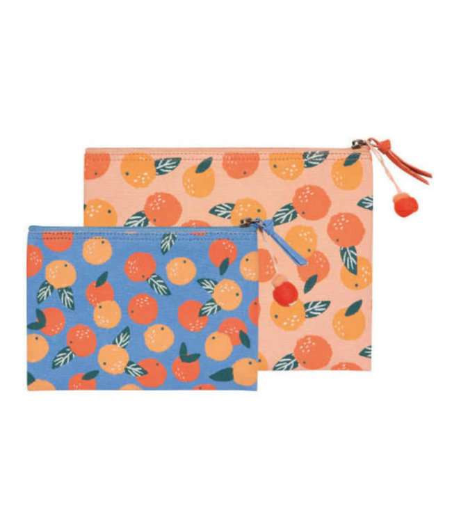 SET OF 2 ZIP POUCH SET