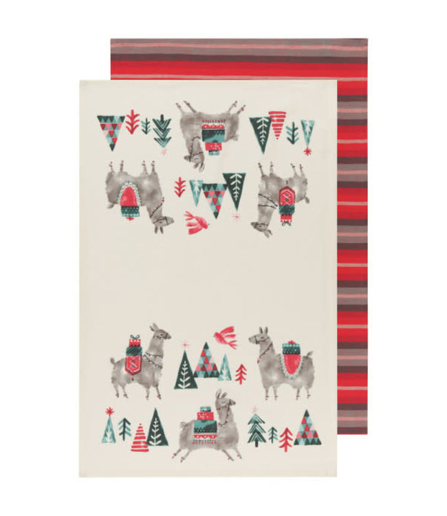 HAPPY LLAMADAYS DISHTOWEL SET