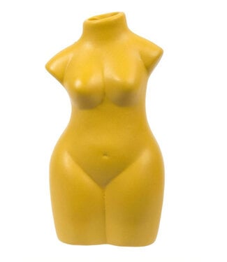 SMALL MARTA YELLOW BODY VASE