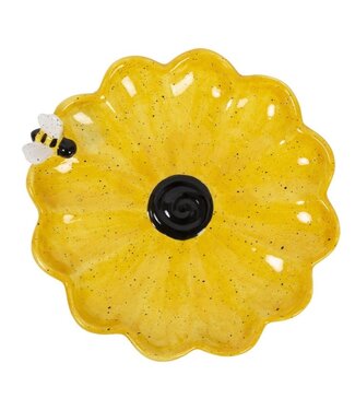 YELLOWER FLOWER TRINKET WITH BEE