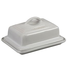 Le Creuset Stoneware Heritage European/2 Stick Butter Dish White