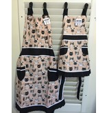 Now Designs Apron, Cats Meow CHILD, pink