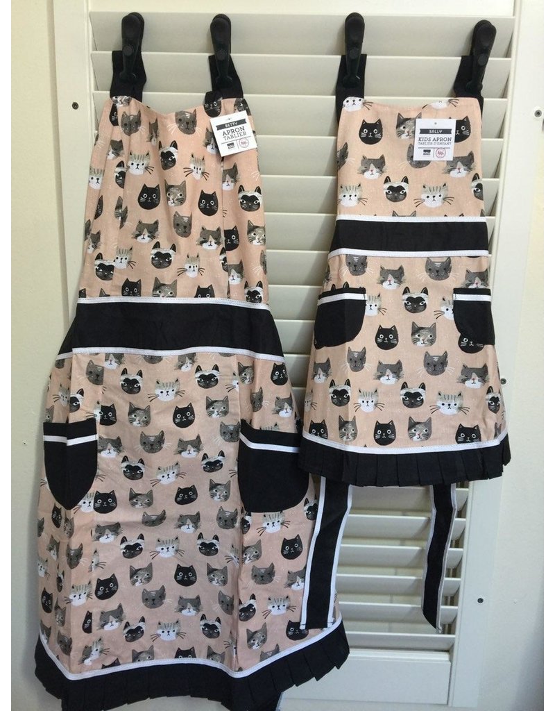 Now Designs Apron, Cats Meow CHILD, pink