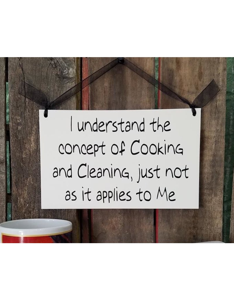 Sign Cooking Cleaning DISC