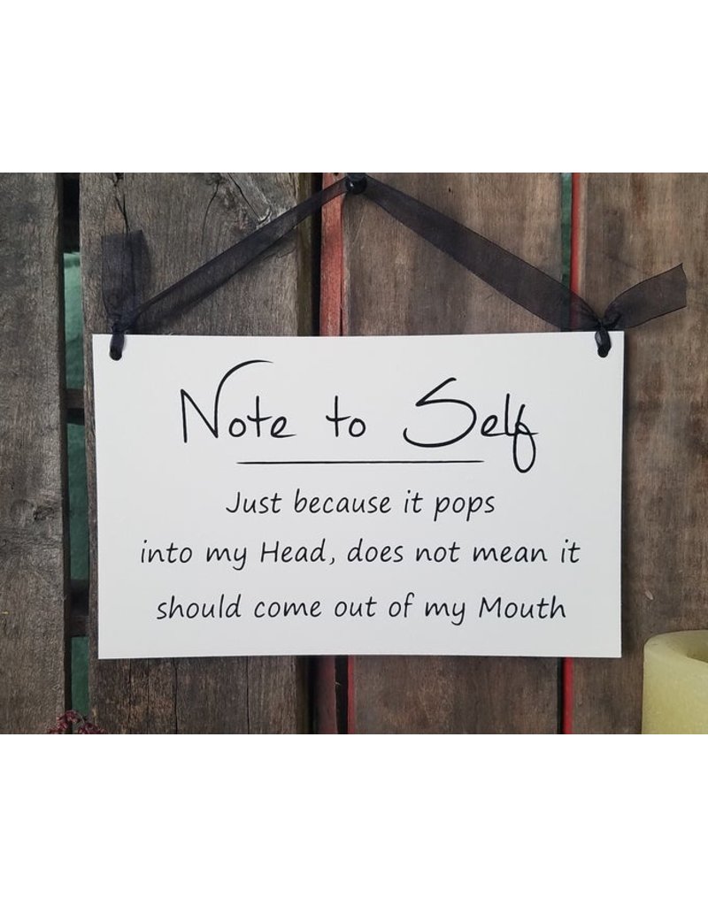 Sign Note to Self