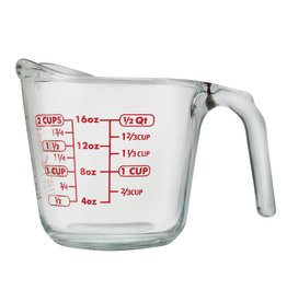 Harold Imports Anchor Hocking 2 Cup Glass Measuring Cup/4