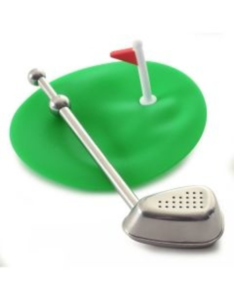 Norpro Golf Tea Strainer & Cover/Drip Catcher
