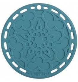 Le Creuset French Silicone Trivet - Caribbean Blue 8''