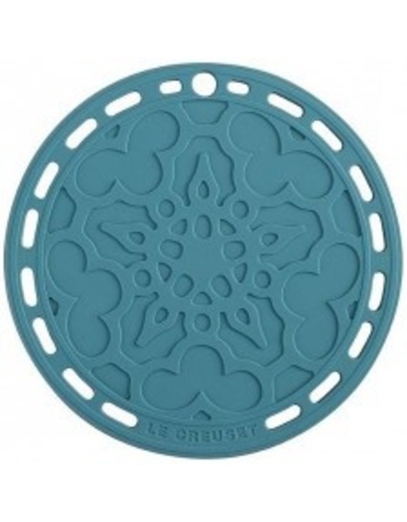 Le Creuset French Silicone Trivet - Caribbean Blue 8''