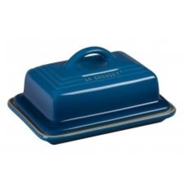 Le Creuset Stoneware Heritage European/2 Stick Butter Dish Marseille Blue