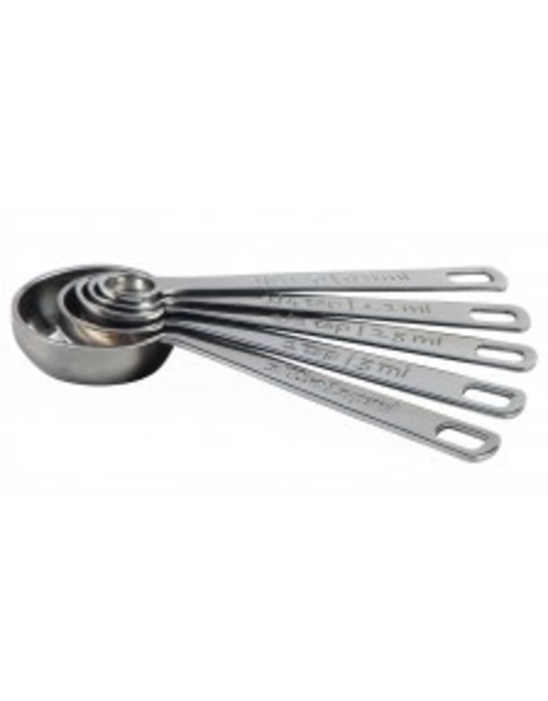 Round Stainless Measuring Spoons, Set of 5 - Fante's Kitchen Shop - Since  1906