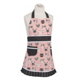 Now Designs Apron, Cats Meow CHILD, pink