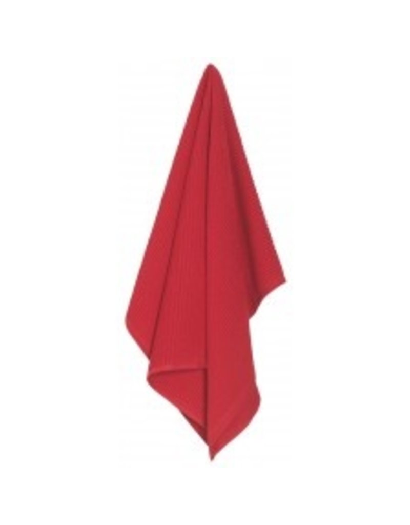 Now Designs Ripple Kitchen Towel, Red cir