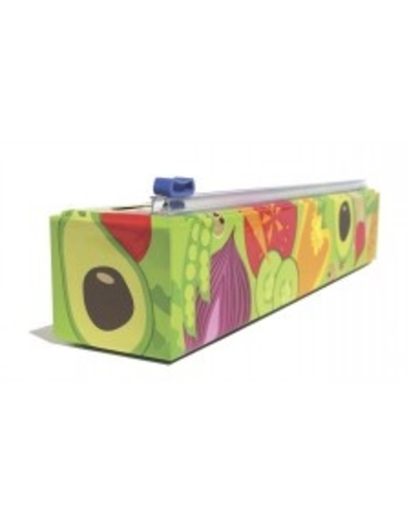 Chic Wrap Plastic Wrap Dispenser, Veggie Design, 12"x250'  cirr