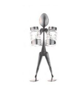 Salt and Pepper Stand, Spoon Person