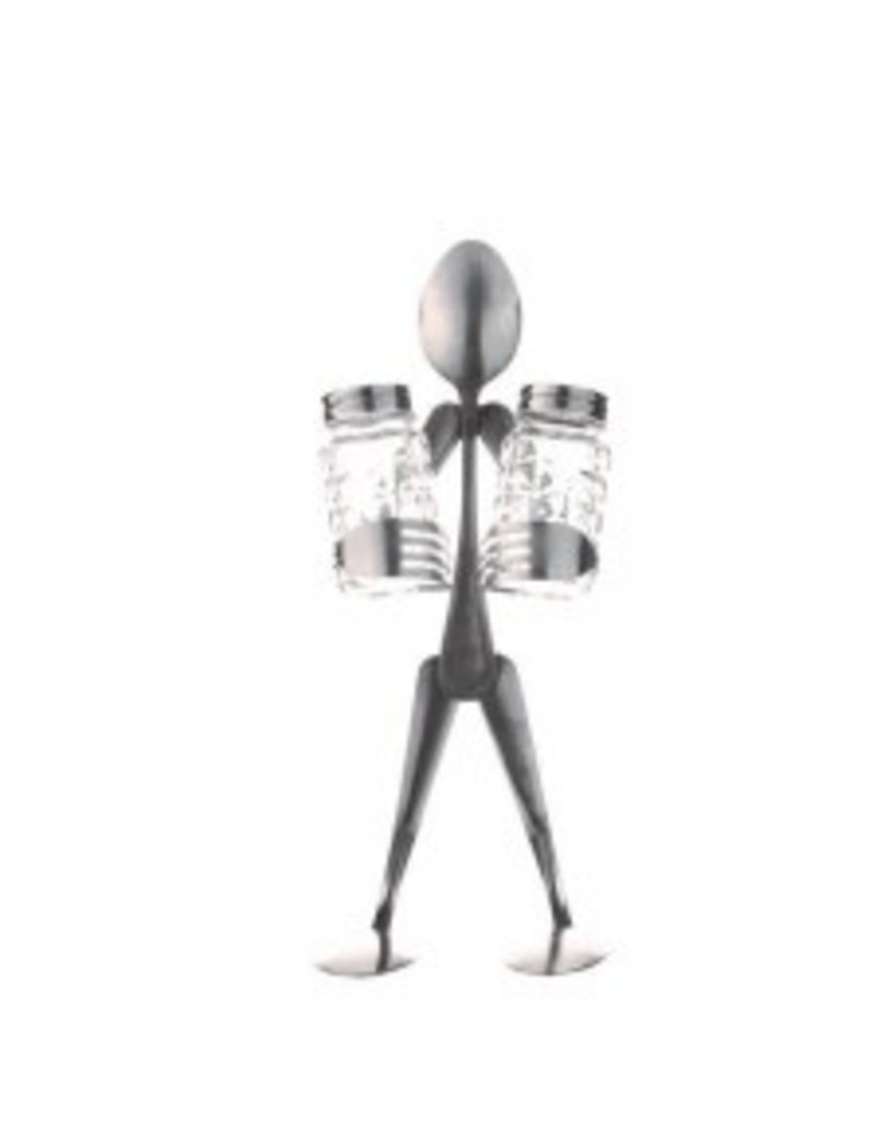 Salt and Pepper Stand, Spoon Person