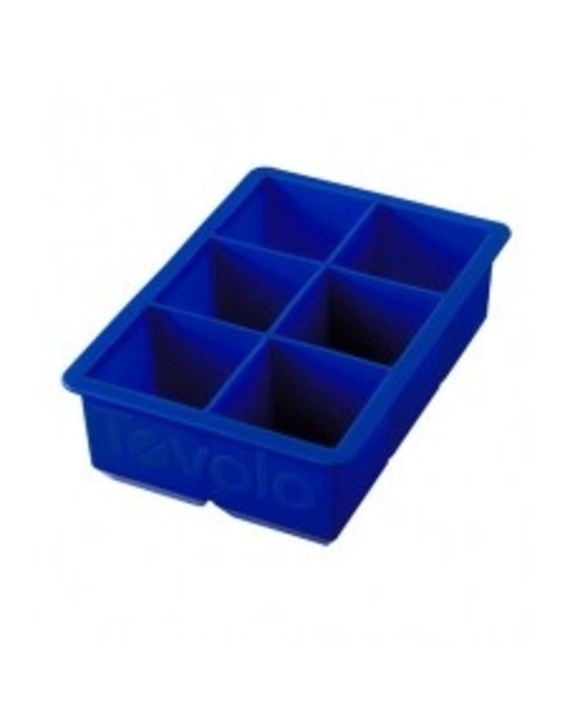 Tovolo King Ice Cubes Tray, Stratus Cobalt Blue, 6x2"Cubes cirr