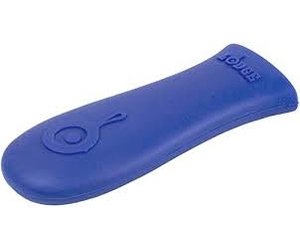 Silicone Hot Handle Holder, Blue cir - Cook on Bay