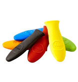 Lodge Silicone Hot Handle Holder Pot Grip, Orange cir disc