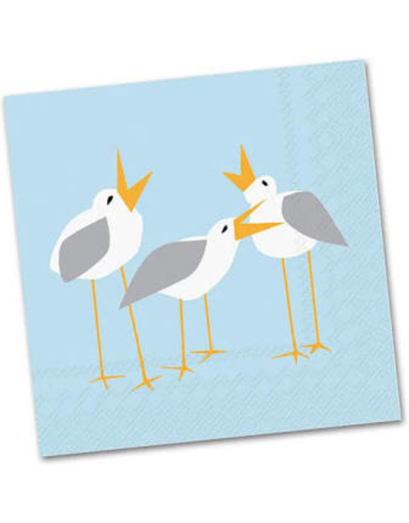 Boston International Cocktail Napkins, Seagulls, 20x