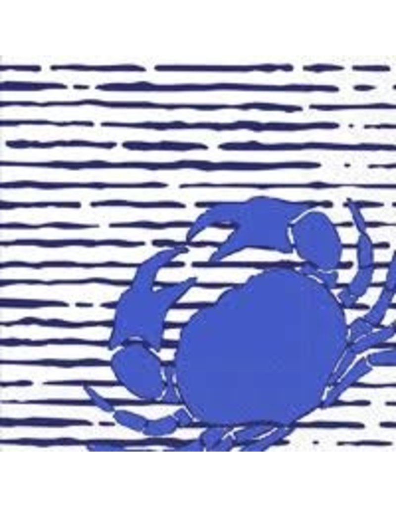 Boston International Cocktail Napkins, Waterline Crab, 20x