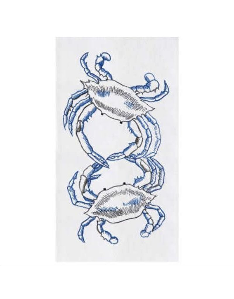 C and F Home Towel, Blue Crabs, floursack