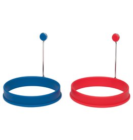 Harold Imports HIC Nonstick SILICONE Egg Rings, Set of 2*