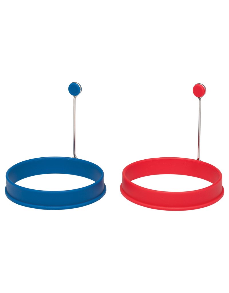 Harold Imports HIC Nonstick SILICONE Egg Rings, Set of 2*