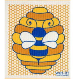 Wet-It Swedish Dish Cloth Honey Bee disc