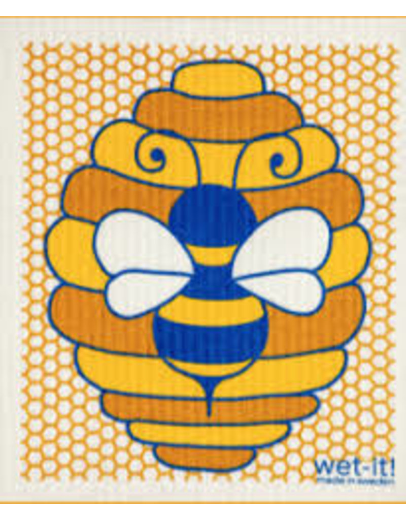 Wet-It Swedish Dish Cloth Honey Bee disc