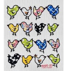 Wet-It Swedish Dish Cloth Little Chickens