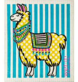 Wet-It Swedish Dish Cloth Polka Llama