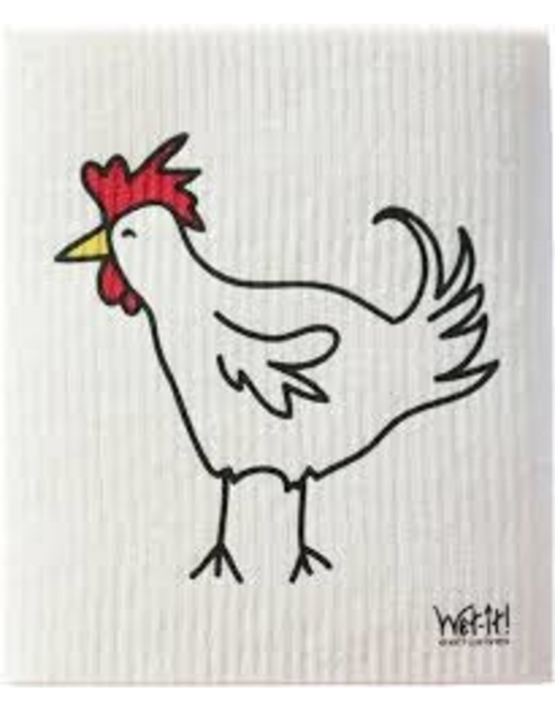 Wet-It Swedish Dish Cloth Rooster