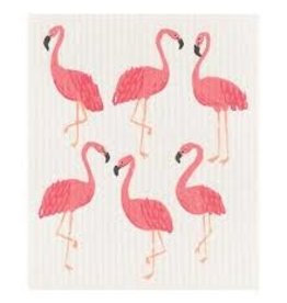 Now Designs Swedish Dish Flamingo now