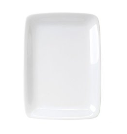 Harold Imports White Porcelain Platter 8x12 disc