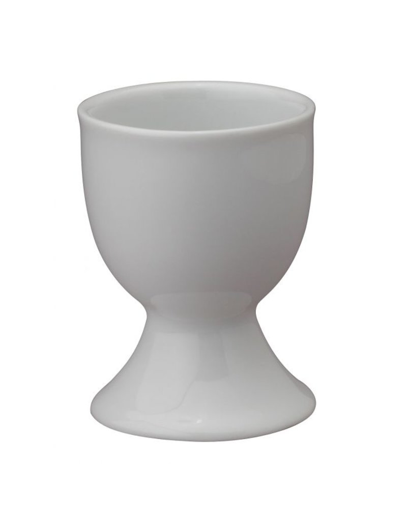 Harold Imports White Porcelain Single Egg Cup DISC