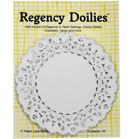 Harold Imports Regency Round Doilies, 4" disc