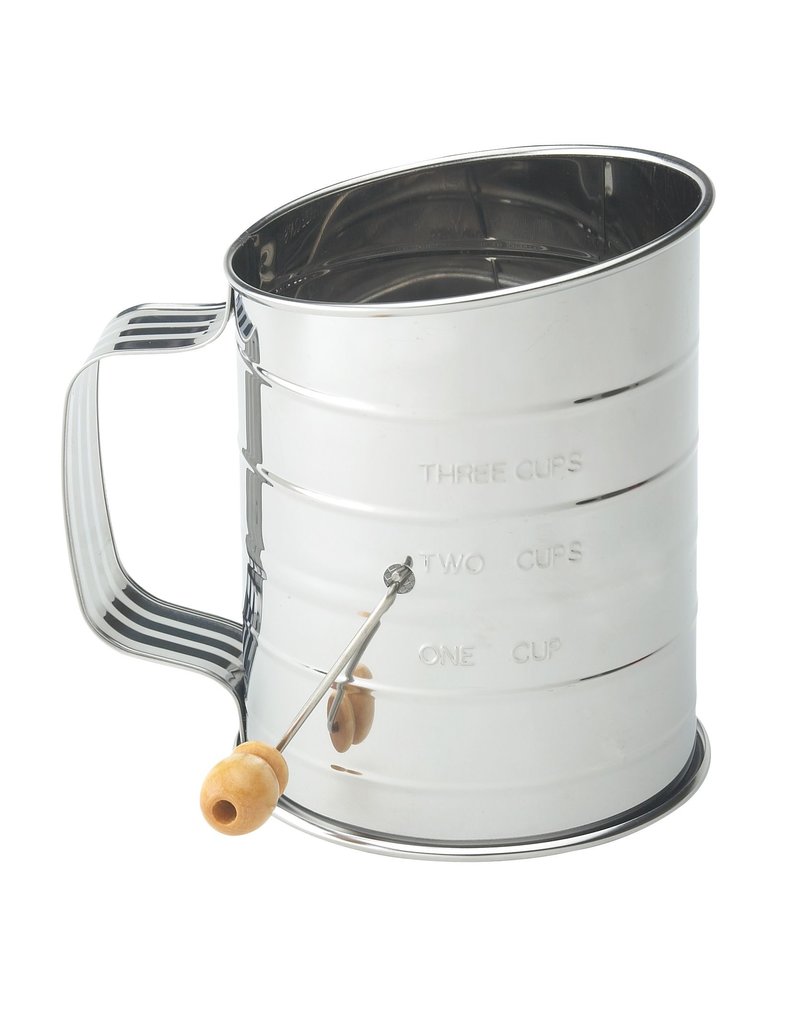 Harold Imports Stainless Sifter Crank 3 cup