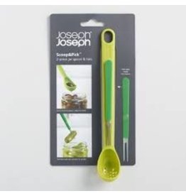 Joseph Joseph Scoop and Pick Olive Pickle Spoon Fork, Green