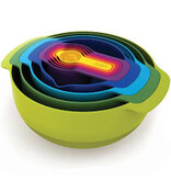 Joseph Joseph Nest Prep Bowl and Measuring Cup & Spoons Set, 9pc, Multicolor